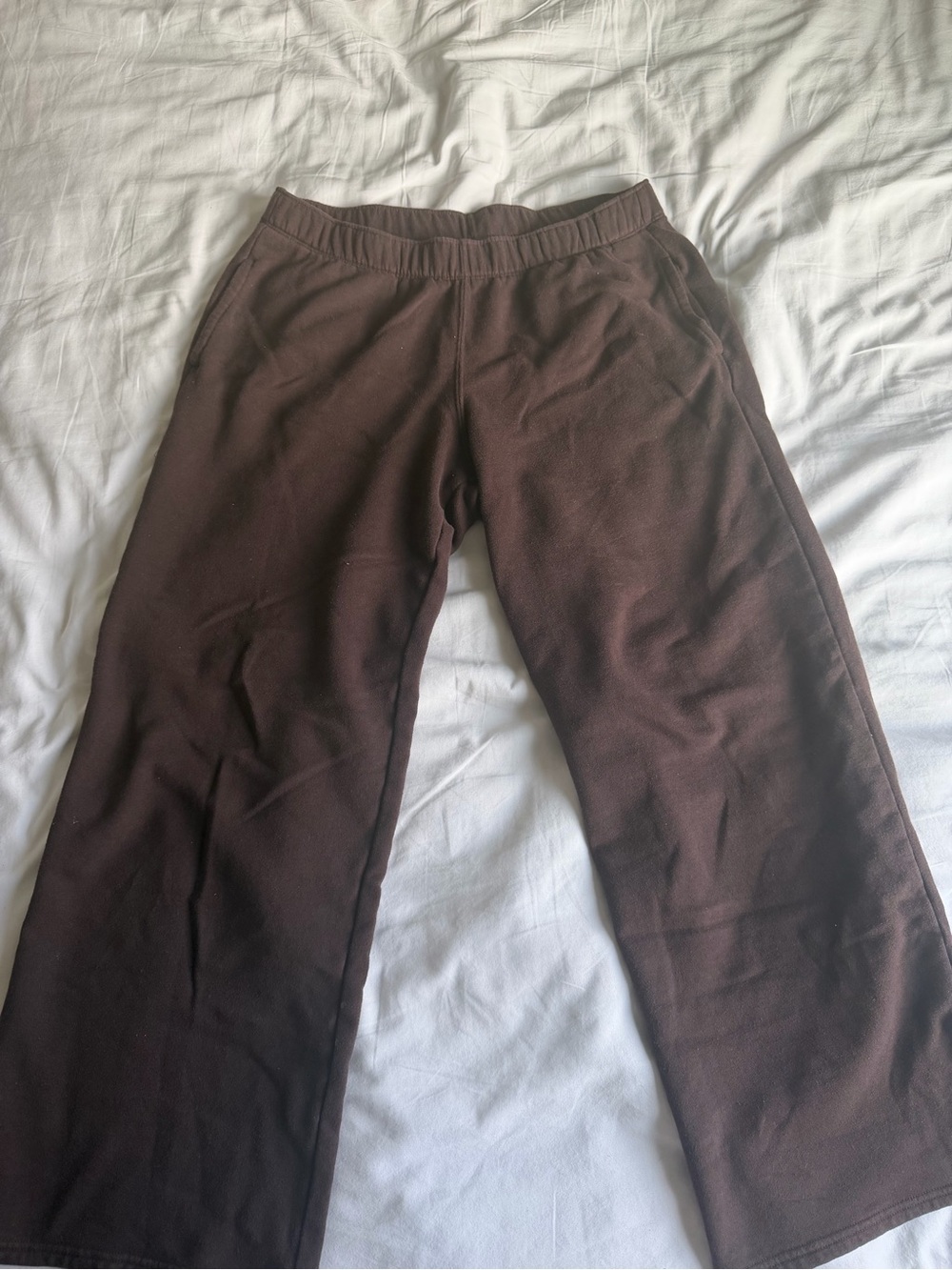 Hollister Wide-Leg Brown Sweatpants